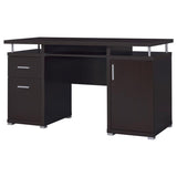 Tracy 55-inch 2-drawer Office Computer Desk Cappuccino | Brown | Cappuccino | 800107