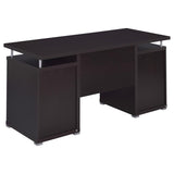 Tracy 55-inch 2-drawer Office Computer Desk Cappuccino | Brown | Cappuccino | 800107