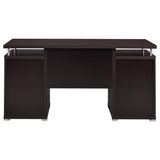 Tracy 55-inch 2-drawer Office Computer Desk Cappuccino | Brown | Cappuccino | 800107