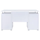 Tracy 55-inch 2-drawer Office Computer Desk White | White | 800108