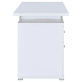 Tracy 55-inch 2-drawer Office Computer Desk White | White | 800108