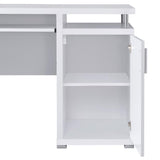 Tracy 55-inch 2-drawer Office Computer Desk White | White | 800108