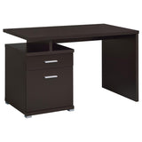 Irving 47-inch 2-drawer Office Computer Desk Cappuccino | Brown | Cappuccino | 800109
