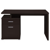 Irving 47-inch 2-drawer Office Computer Desk Cappuccino | Brown | Cappuccino | 800109