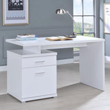 Irving 47-inch 2-drawer Office Computer Desk White | White | 800110
