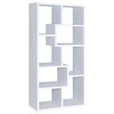 Theo 71-inch 6-shelf Bookshelf White | White | 800136