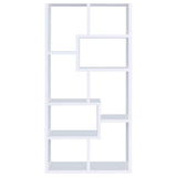 Theo 71-inch 6-shelf Bookshelf White | White | 800136