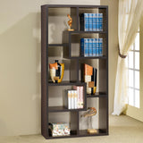 Theo 71-inch 6-shelf Bookshelf Cappuccino | Brown | Cappuccino | 800264