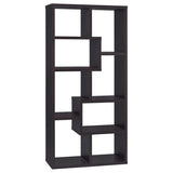 Theo 71-inch 6-shelf Bookshelf Cappuccino | Brown | Cappuccino | 800264
