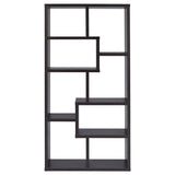 Theo 71-inch 6-shelf Bookshelf Cappuccino | Brown | Cappuccino | 800264