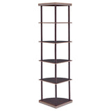 Bonwick 72-inch 5-shelf Corner Bookshelf Cappuccino | Brown | Cappuccino | 800279