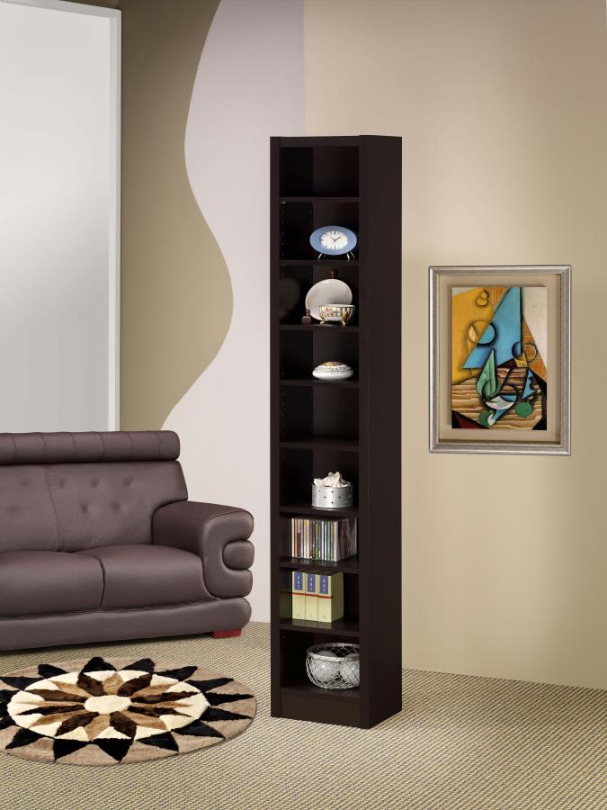 Eliam 71-inch 8-shelf Bookcase Cappuccino | Brown | Cappuccino | 800285