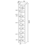 Eliam 71-inch 8-shelf Bookcase Cappuccino | Brown | Cappuccino | 800285