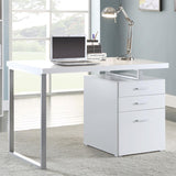 Brennan 47-inch 3-drawer Office Computer Desk White | White | 800325