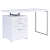 Brennan 47-inch 3-drawer Office Computer Desk White | White | 800325