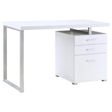 Brennan 47-inch 3-drawer Office Computer Desk White | White | 800325