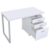 Brennan 47-inch 3-drawer Office Computer Desk White | White | 800325