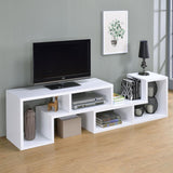 Velma Multipurpose TV Stand and Bookshelf White | White | 800330