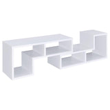 Velma Multipurpose TV Stand and Bookshelf White | White | 800330