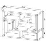 Velma Multipurpose TV Stand and Bookshelf White | White | 800330