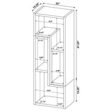 Velma Multipurpose TV Stand and Bookshelf White | White | 800330