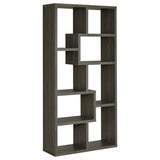 Theo 71-inch 6-shelf Bookshelf Weathered Grey | Grey | Weathered Grey | 800510