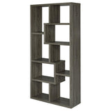 Theo 71-inch 6-shelf Bookshelf Weathered Grey | Grey | Weathered Grey | 800510