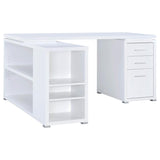 Yvette 60-inch 3-drawer L-Shape Computer Desk White | Full | White | 800516