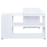 Yvette 60-inch 3-drawer L-Shape Computer Desk White | Full | White | 800516