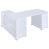 Yvette 60-inch 3-drawer L-Shape Computer Desk White | Full | White | 800516