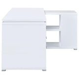 Yvette 60-inch 3-drawer L-Shape Computer Desk White | Full | White | 800516