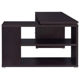 Yvette 60-inch 3-drawer L-Shape Computer Desk Cappuccino | Full | Brown | Cappuccino | 800517
