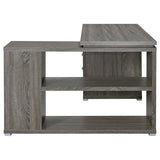 Yvette 60-inch 3-drawer L-Shape Computer Desk Weathered Grey | Full | Grey | Weathered Grey | 800518