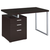 Brennan 47-inch 3-drawer Office Computer Desk Cappuccino | Brown | Cappuccino | 800519