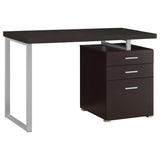 Brennan 47-inch 3-drawer Office Computer Desk Cappuccino | Brown | Cappuccino | 800519