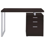 Brennan 47-inch 3-drawer Office Computer Desk Cappuccino | Brown | Cappuccino | 800519