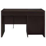 Halston 47-inch 2-drawer Office Desk with Cabinet Cappuccino | Brown | Cappuccino | 800702