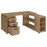 Yvette 60-inch 3-drawer L-Shape Computer Desk Mango | Full | Brown | Mango | 800786