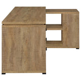 Yvette 60-inch 3-drawer L-Shape Computer Desk Mango | Full | Brown | Mango | 800786