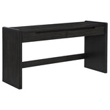 Leandro 2-drawer Home Office Writing Desk Burnished Black | Black | Burnished Black | 800790