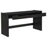 Leandro 2-drawer Home Office Writing Desk Burnished Black | Black | Burnished Black | 800790