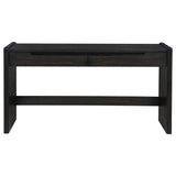 Leandro 2-drawer Home Office Writing Desk Burnished Black | Black | Burnished Black | 800790