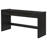 Leandro 2-drawer Home Office Writing Desk Burnished Black | Black | Burnished Black | 800790