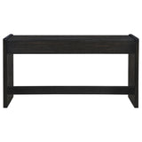 Leandro 2-drawer Home Office Writing Desk Burnished Black | Black | Burnished Black | 800790