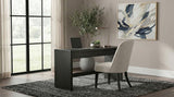 Leandro 2-drawer Home Office Writing Desk Burnished Black | Black | Burnished Black | 800790
