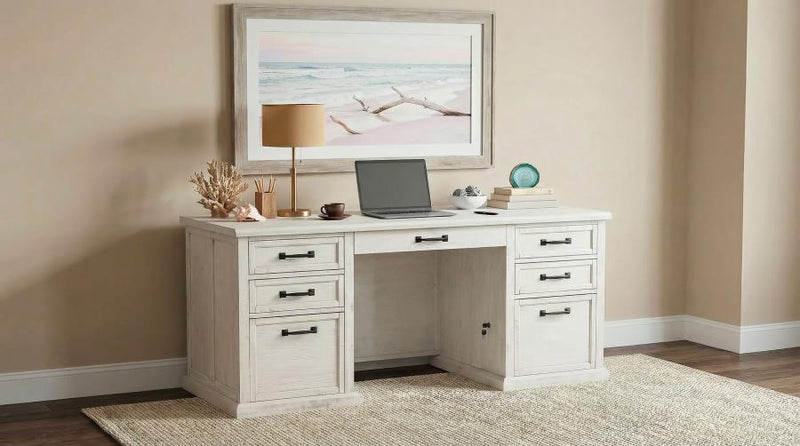Altidore 68-inch 7-drawer Executive Home Office Desk Distressed Brown