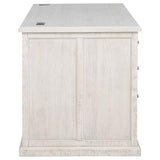 Altidore 68-inch 7-drawer Executive Home Office Desk Distressed White | Full | White | Distressed White | 800796