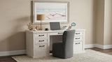 Altidore 68-inch 7-drawer Executive Home Office Desk Distressed White | Full | White | Distressed White | 800796