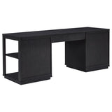 Harkes 75-inch 3-drawer Computer Desk with Adjustable Shelf Coffee Bean | Black | Coffee Bean | 800798