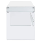 Dobrev 48-inch 2-drawer Writing Desk White High Gloss | King | White | White High Gloss | 800829